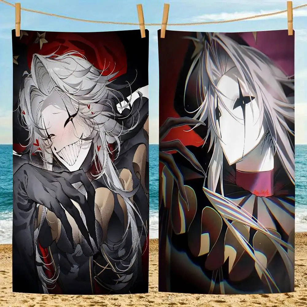 Pierrot The Freak Circus Funny Game Microfiber Printed Beach Towel Mountain Climbing Yoga Beach Swimming Running Absorbent Towel