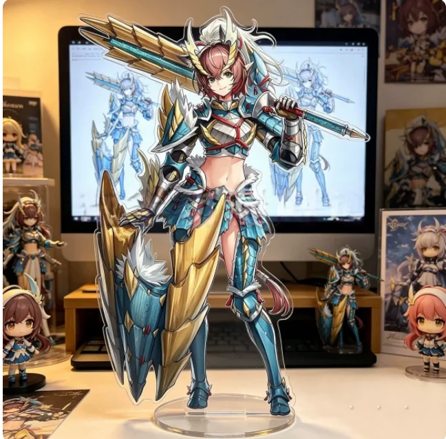 Japanese Anime Arknights Orchid Catapult Midnight Acrylic Stand Figure Model Plate Cosplay Collection Desktop Decor Gifts XYZ