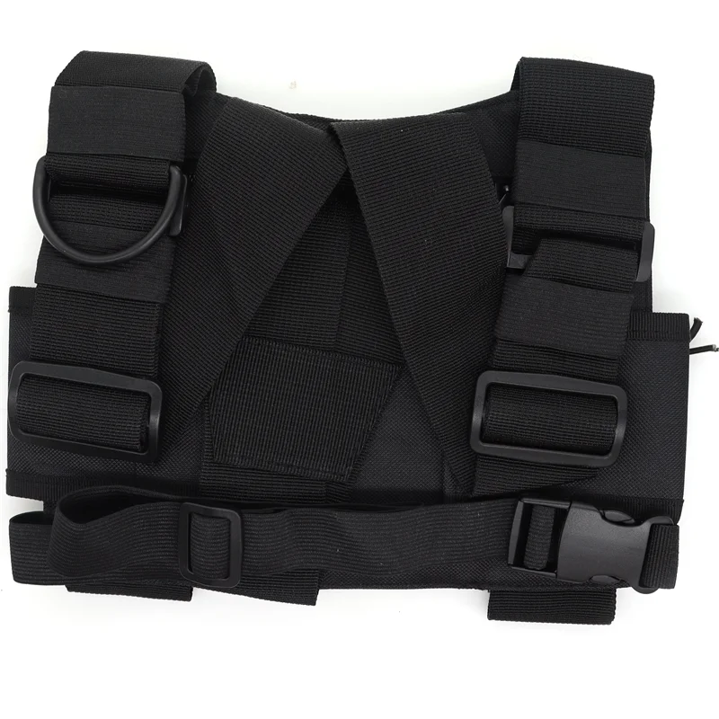 Ham Radio Hip Hop Front Pack West Wist Pouch Holster Vest Men Tactical Chest Rig Bag for Wouxun Baofeng UV-5R UV-82 bf-888S