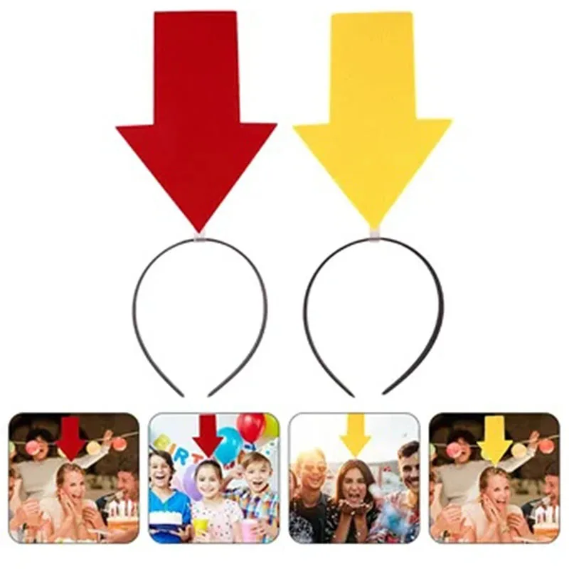 Bandeaux pour fêtes, marque d'exclamation de flèche élégante, ensemble de bandeaux décoratifs pour femmes et filles, cerceau élastique pour cheveux, accessoire pour mariages