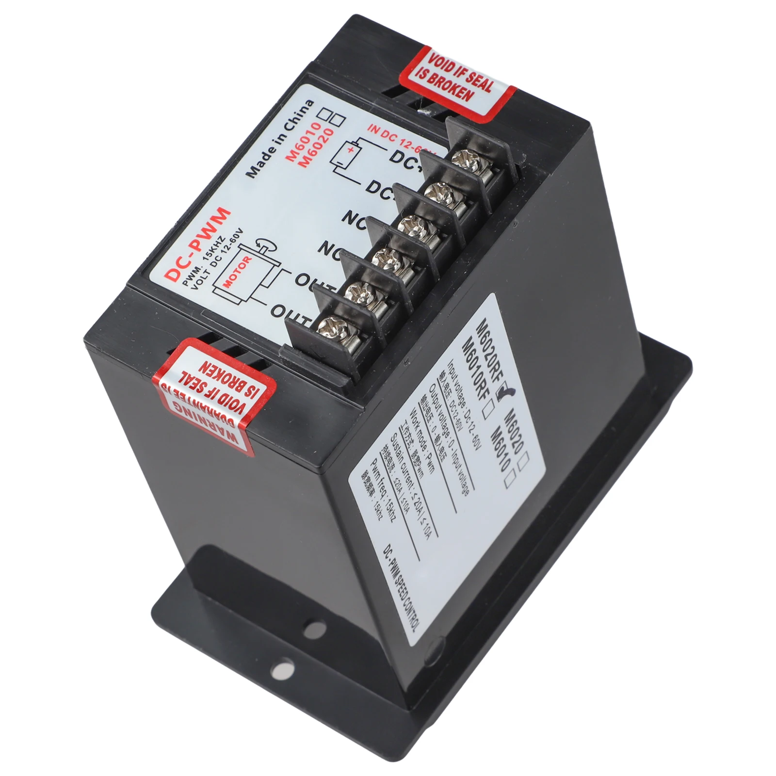 For DC Motor Controller 20A Rated Load For PWM Regulation 12V 60V Input for Packaging Electronics Manufacturing