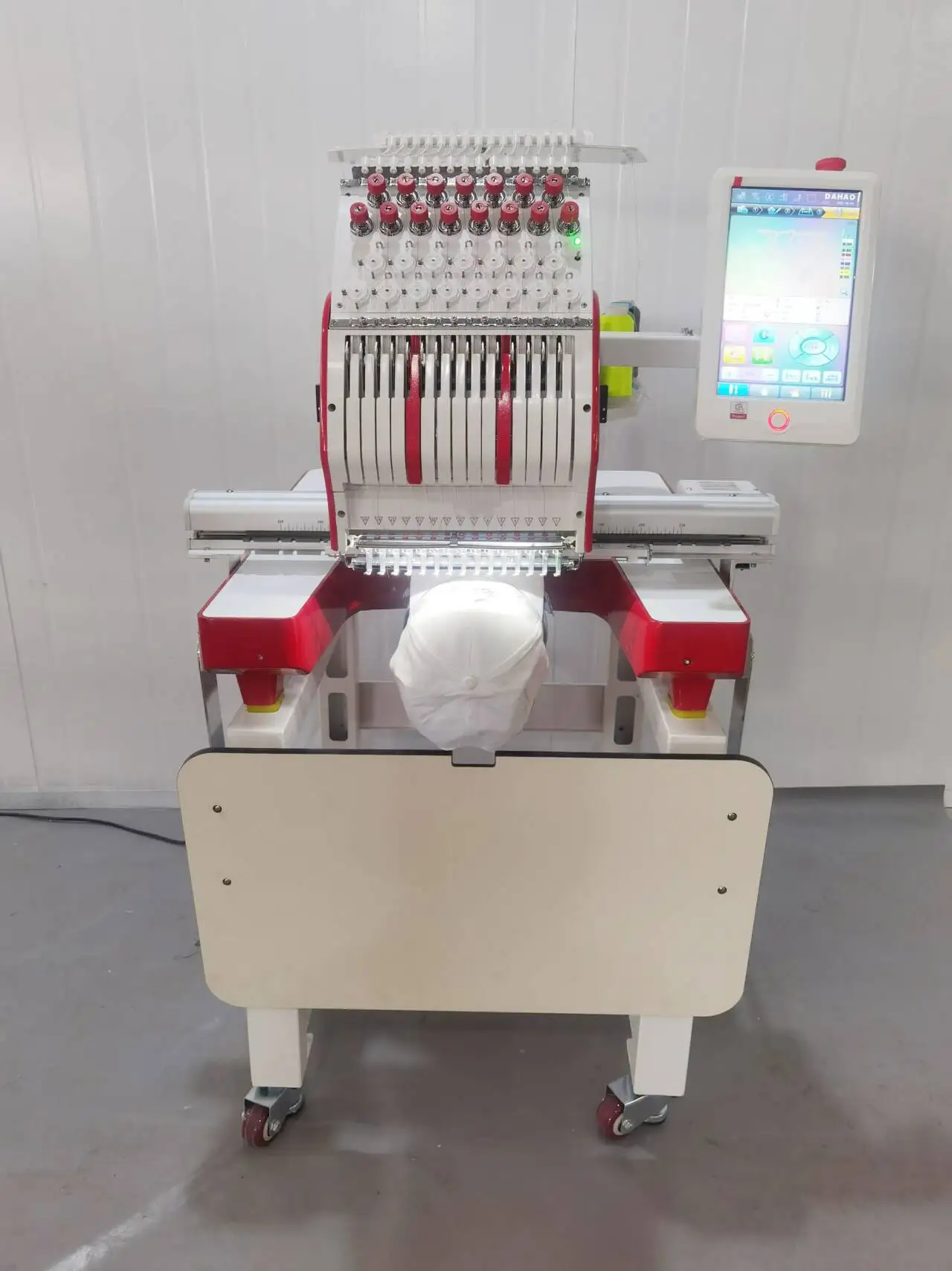 Yeshi 16 Languages 9/12/15 Needles Single Head Automatic Computerized Embroidery Machine For Flat/Hat/Cloth