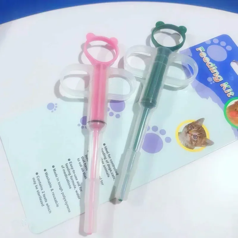 2026 Pet Medicine Feeder Dispenser Cat Tablet Syringe Feeder Soft Tip Multi-Purpose Feeder Cat Pill Shooter Pet Pills Applicator
