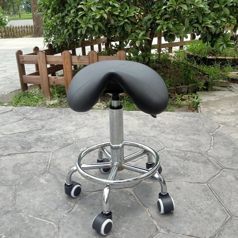‌Saddle-Style Beauty Stool, Height-Adjustable Swivel Seat for Pets,Cat Grooming Chair with Rotation,Professional Salon Equipment