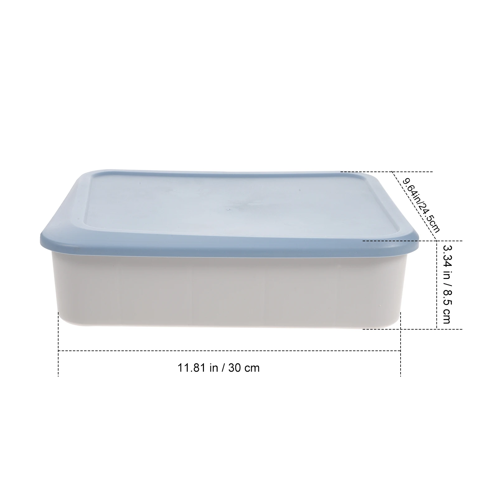 Caja de almacenamiento de ropa interior, organizador de plástico, calcetines, sujetador, calzoncillos, cubierta azul, 15 compartimentos, estructura sólida, ahorro de espacio