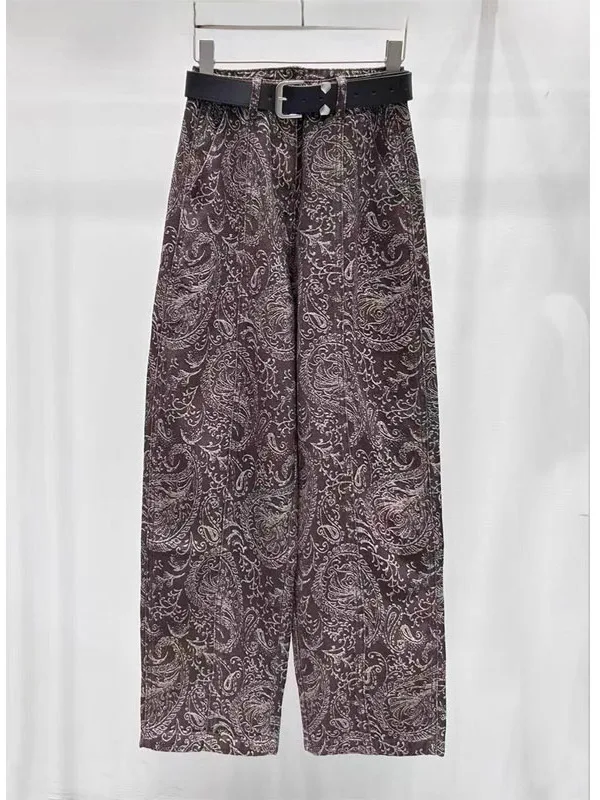 

Spring Korean Design Sensation Women's Casual Wide Leg Jeans Simple Style High Waist Zipper Closure Comfortable Denim Pants