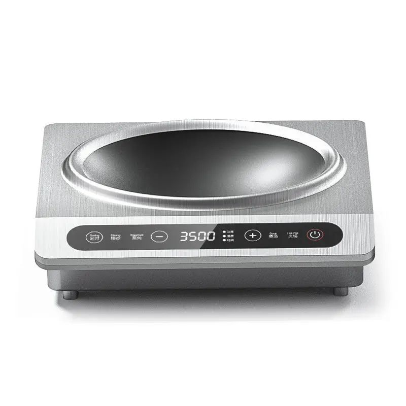 

Concave induction cooker household set small multi-functional integrated wok stir fry smart wok