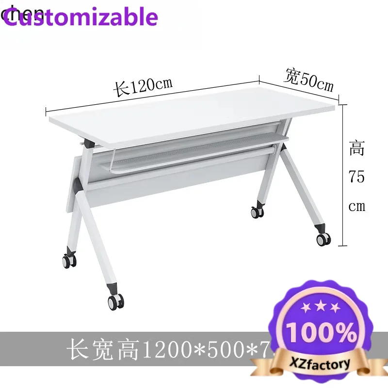 Factory Direct 2026 Top Tavolo da allenamento pieghevole QZT Combinazione doppia scrivania da ufficio Tavolo lungo da conferenza