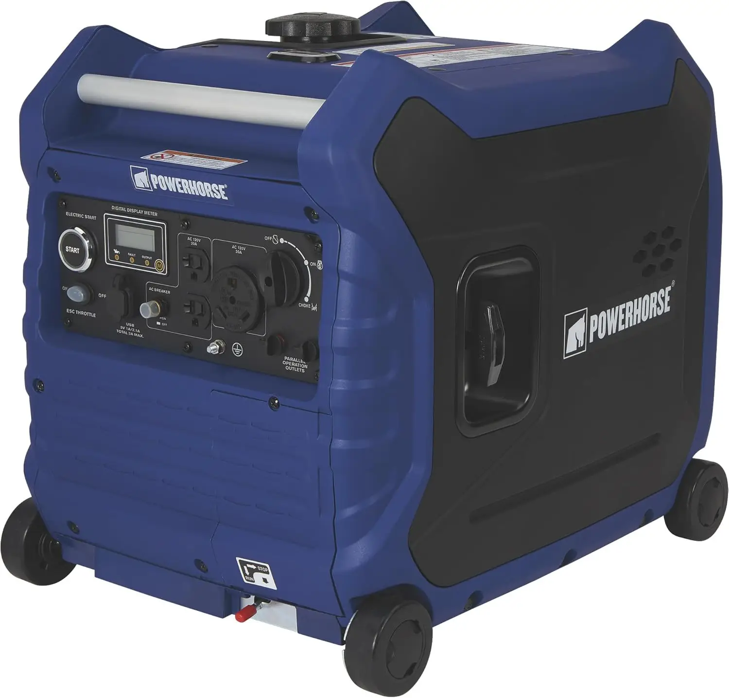 

Powerhorse Inverter Generator - 4500 Surge Watts, 3500 Rated Watts, Electric Start, EPA and CARB Compliant, Model# LC4500i