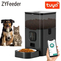 4L Automatic Pet Feeder Large Capacity Tuya APP Smart Cat Feeder Dog Slow Food Dispenser With WIFI Voice Timing Auto Pets Bowl