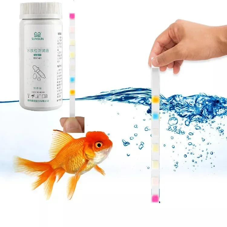 SUNSUN 7IN1 Quick and Precise Result Fish Tank Aquarium Test Kit and Water Pond Test Strips