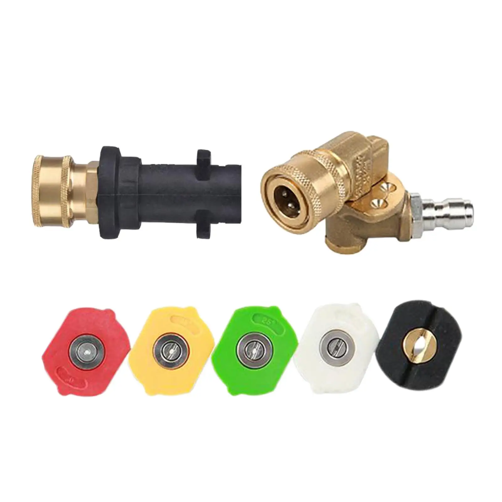 

Heavy Duty Pressure Washer Attachment Kit with 5 and Rotating Coupler