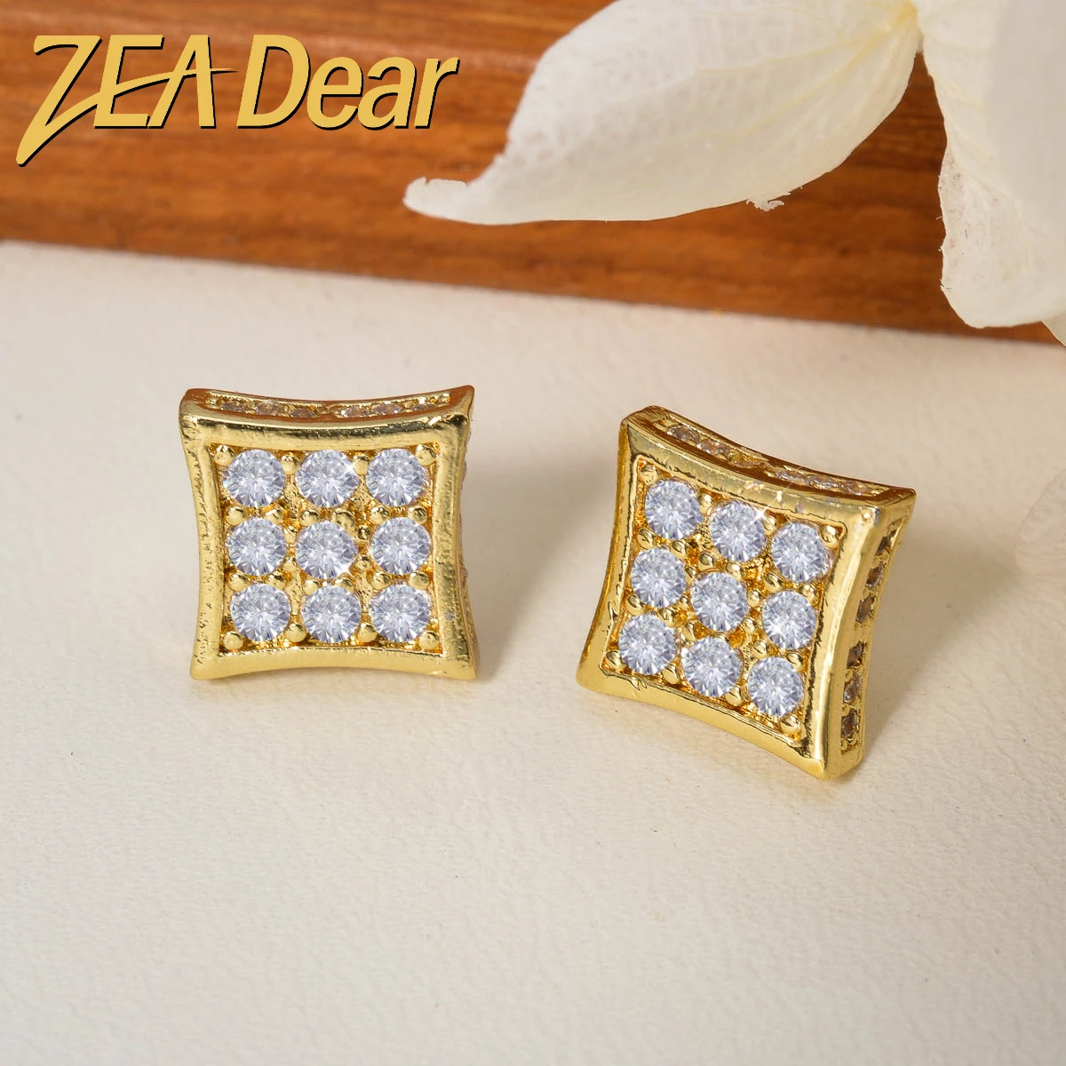 ZEADear Light Earrings Zircon Accessories Trend Jewelry Women Female Shiny Ornaments Wedding Engagement Anniversary Luxury