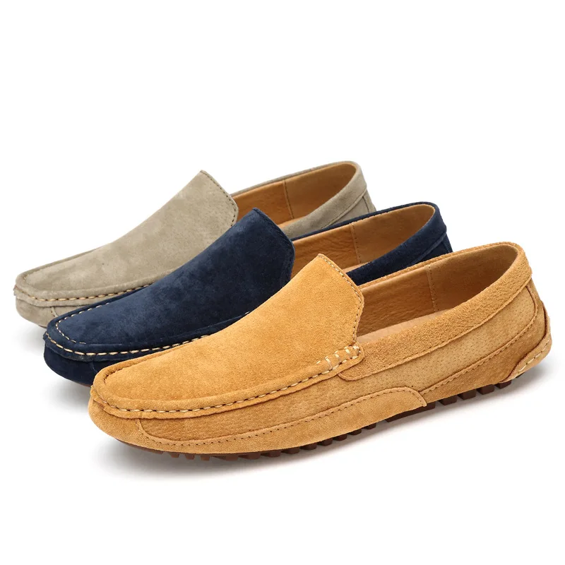 Loafers Men Shoes Casual Slip On Shoes for Man Loafer Fur Warm Spring Shoes for Men Moccasins PU Luxury Flat Loafers 로퍼