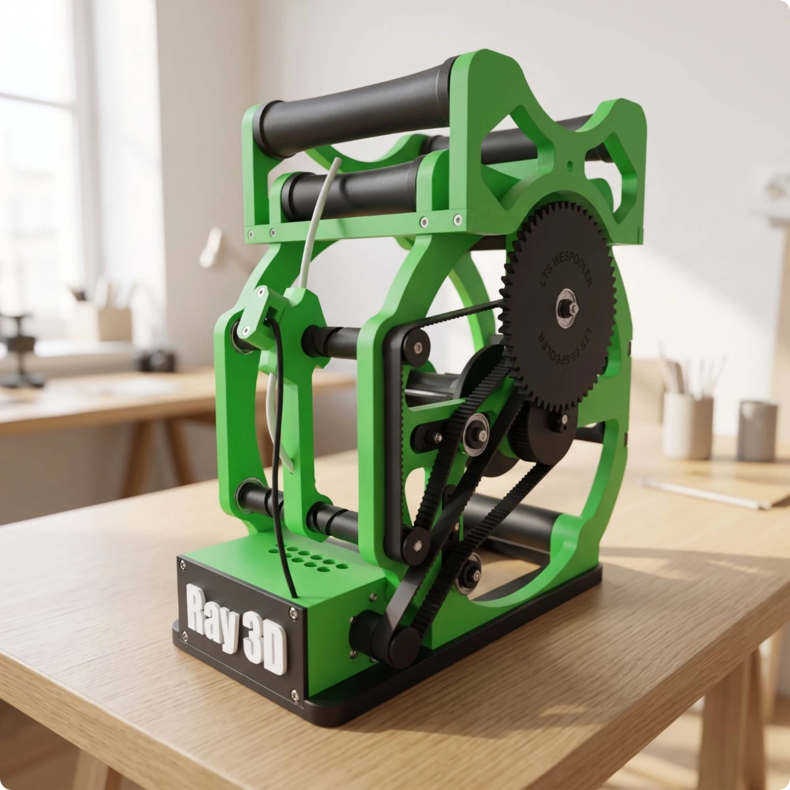 Filament Spooler High-Power Spool Winder Machine Spool Winder Reliable for 3D Printing Hobbyists, Maker Labs