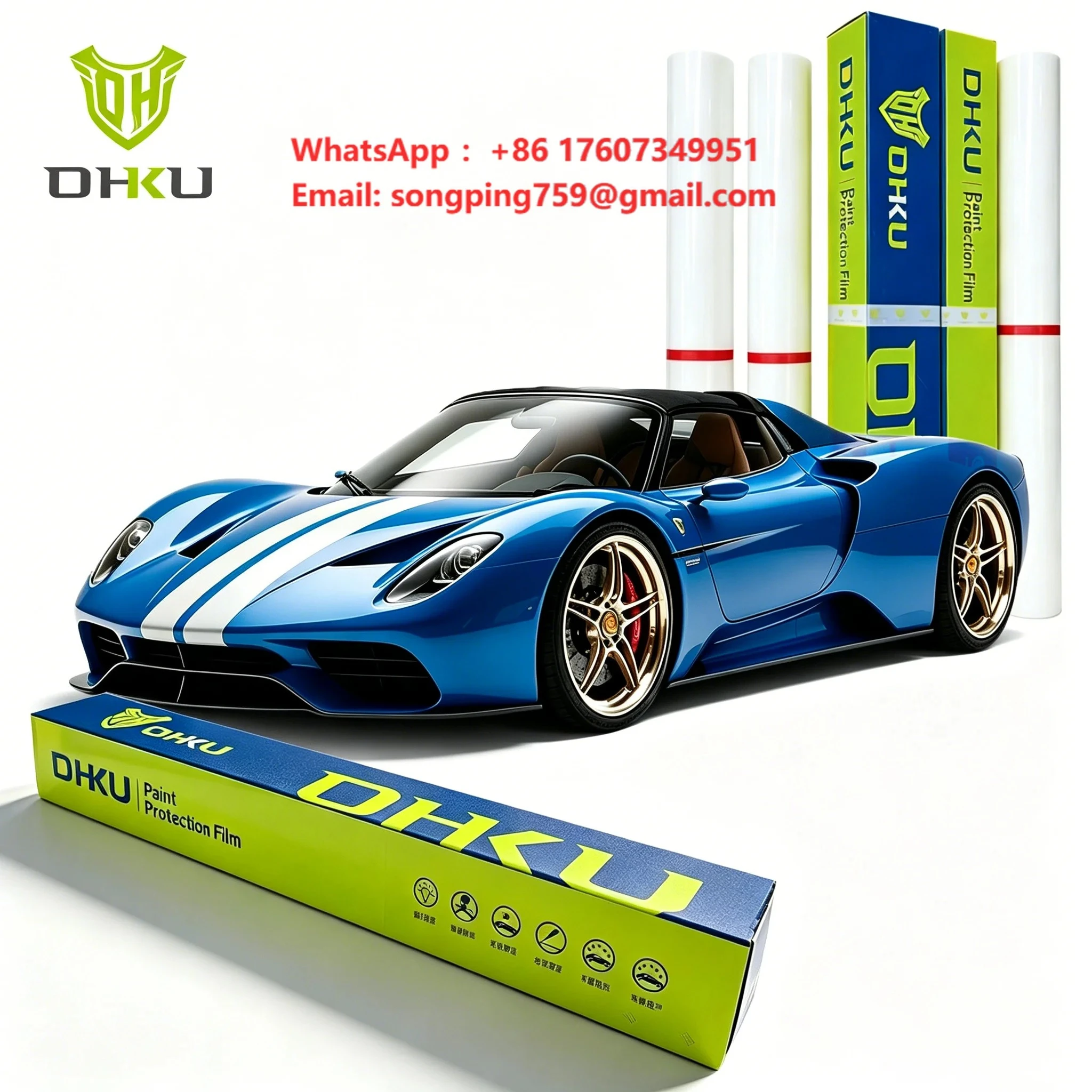 

7.5mil Gloss Self Healing Anti Scratch Tpu Paint protection Film Hydrophilic Anti-Water-Spot TPU PPF for Car Body Wrap