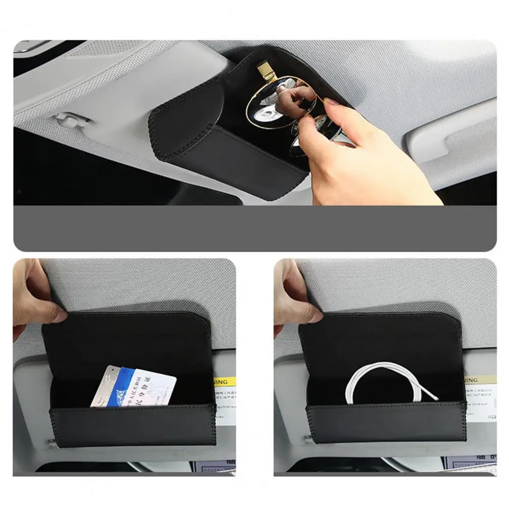 Car Glasses Holder Effortlessly Organize Car with Universal Sunglasses Holders Featuring Hidden Magnetic Closures Simple