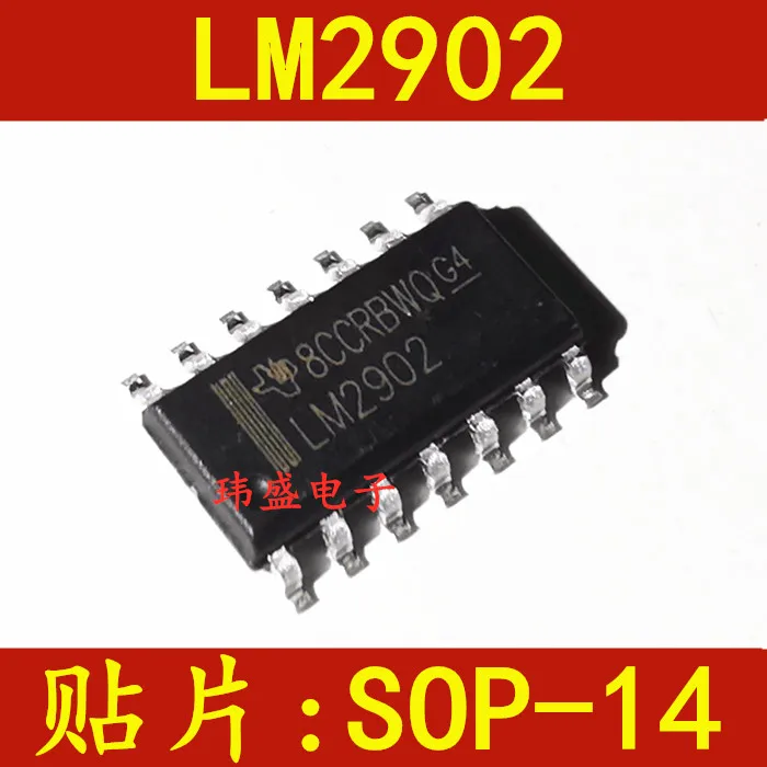 10 pieces  LM2902 LM2902DR LM2902DT  SOP-14