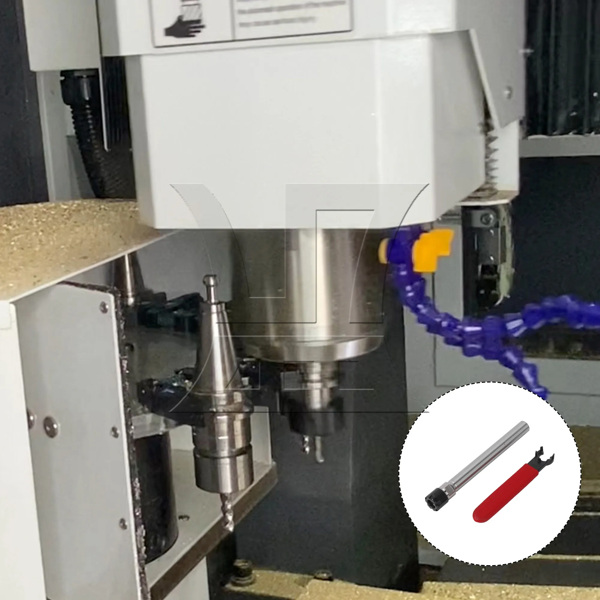 

CNBTR C12-ER11M-100L Straight Shank Chuck Collet + Wrench for CNC Mill