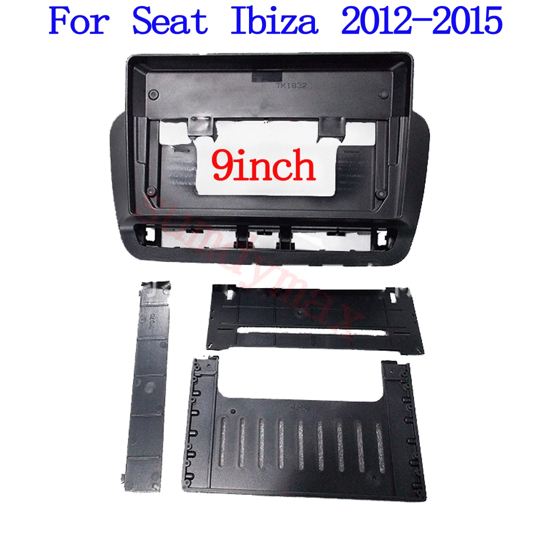 

9-дюймовый 2 Din автомобильный радиоприемник, лицевая рамка для SEAT Ibiza 2012-2015, большой экран android, автомобильный радиоприемник, лицевая рамка