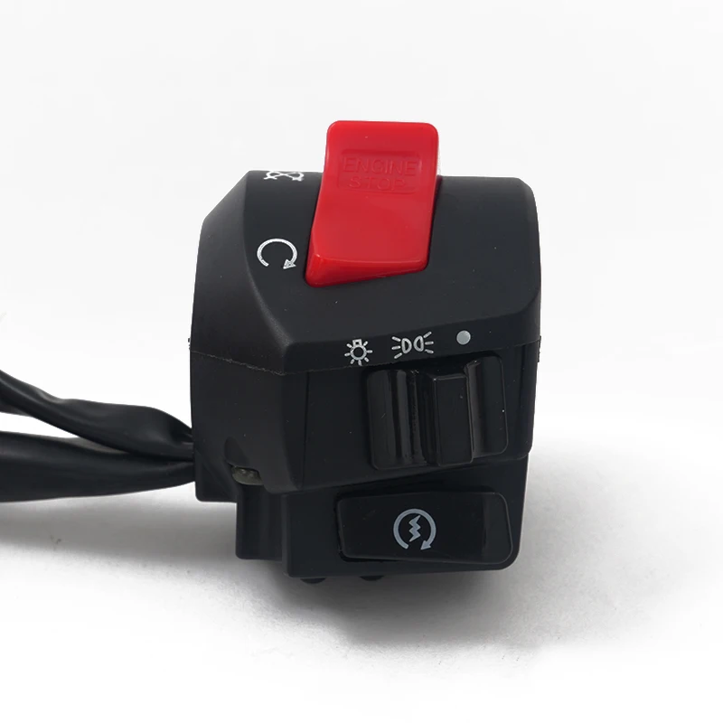 22mm Motorcycle Handle Bar Left Right Switches Horn Turn Signal Headlight Electric Start Handlebar Controller Switch
