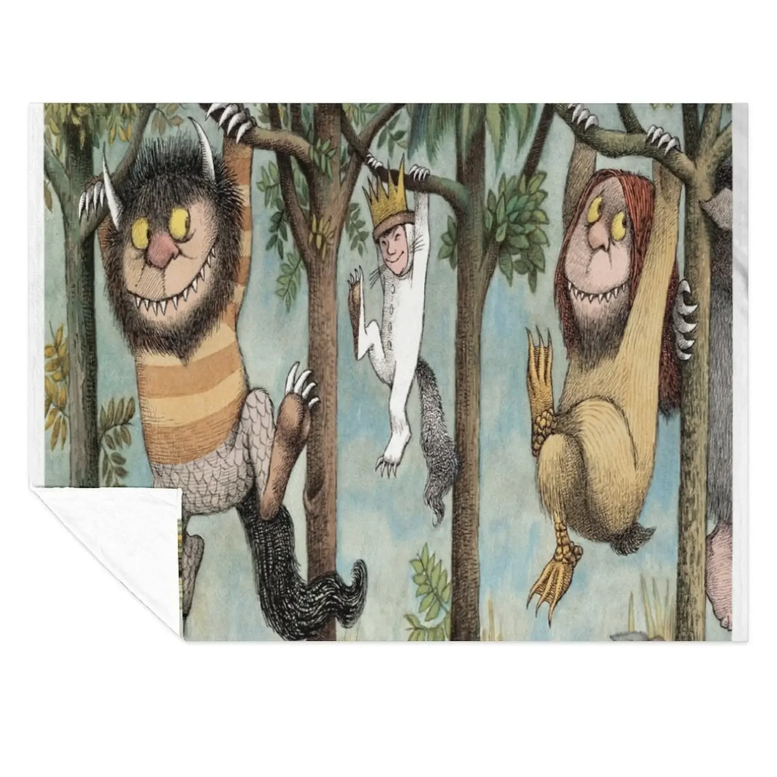 

The Wild Things Are Throw Blanket for sofa Picnic Sofas Warm Blankets