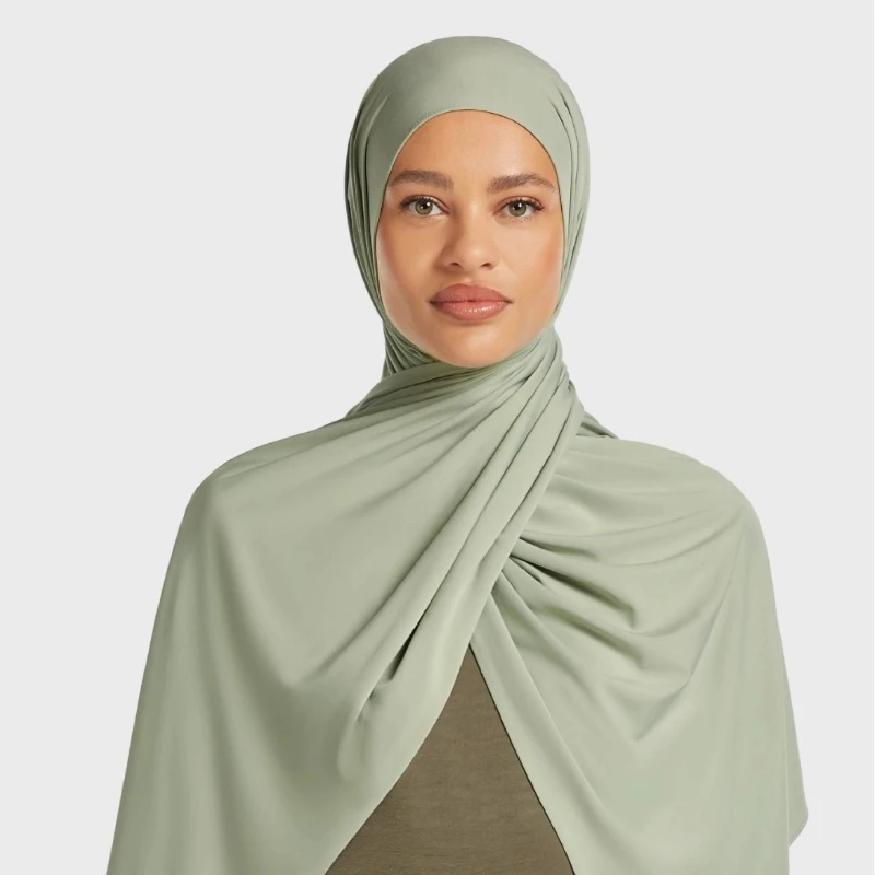 E2 Premium Liquid Jersey Hijab Scarf Shawl Malaysia Head Scarf Headwraps Muslim Fashion Turbans for Women Turban Ramadan Hijabs