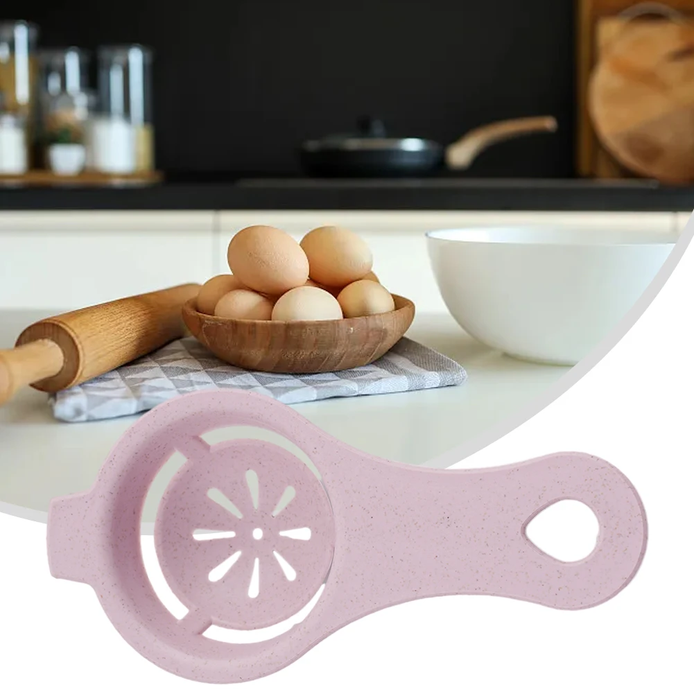 1Pcs Egg White Liquid Separator Egg Gadget 13*6*2.5cm Wheat Straw For Household Kitchen Bakeware Cooking Baking Supplies