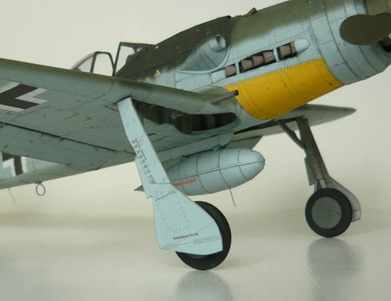 1:33 Scale Germany FW 190 D-9 WWII Fighter Aircraft PAPER Model KIT Handmade Toy Puzzles Military Model