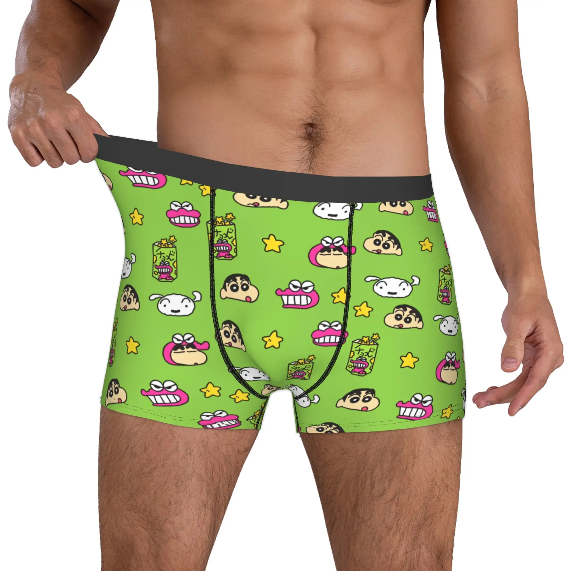 

Custom C-Crayones Shin-chanes Boxers Shorts Men's Manga Briefs Underwear Fashion Underpants