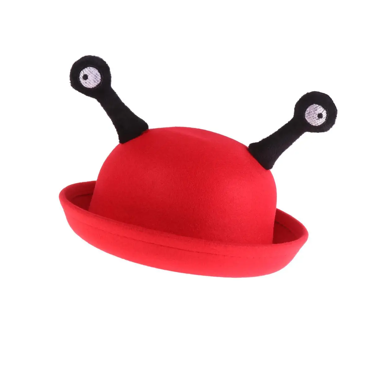 

Funny Kids Hat Creative Snail Eyes Design Red Hats Lightweight Warm Casual Dress Up Cap Portable Durable Use Small