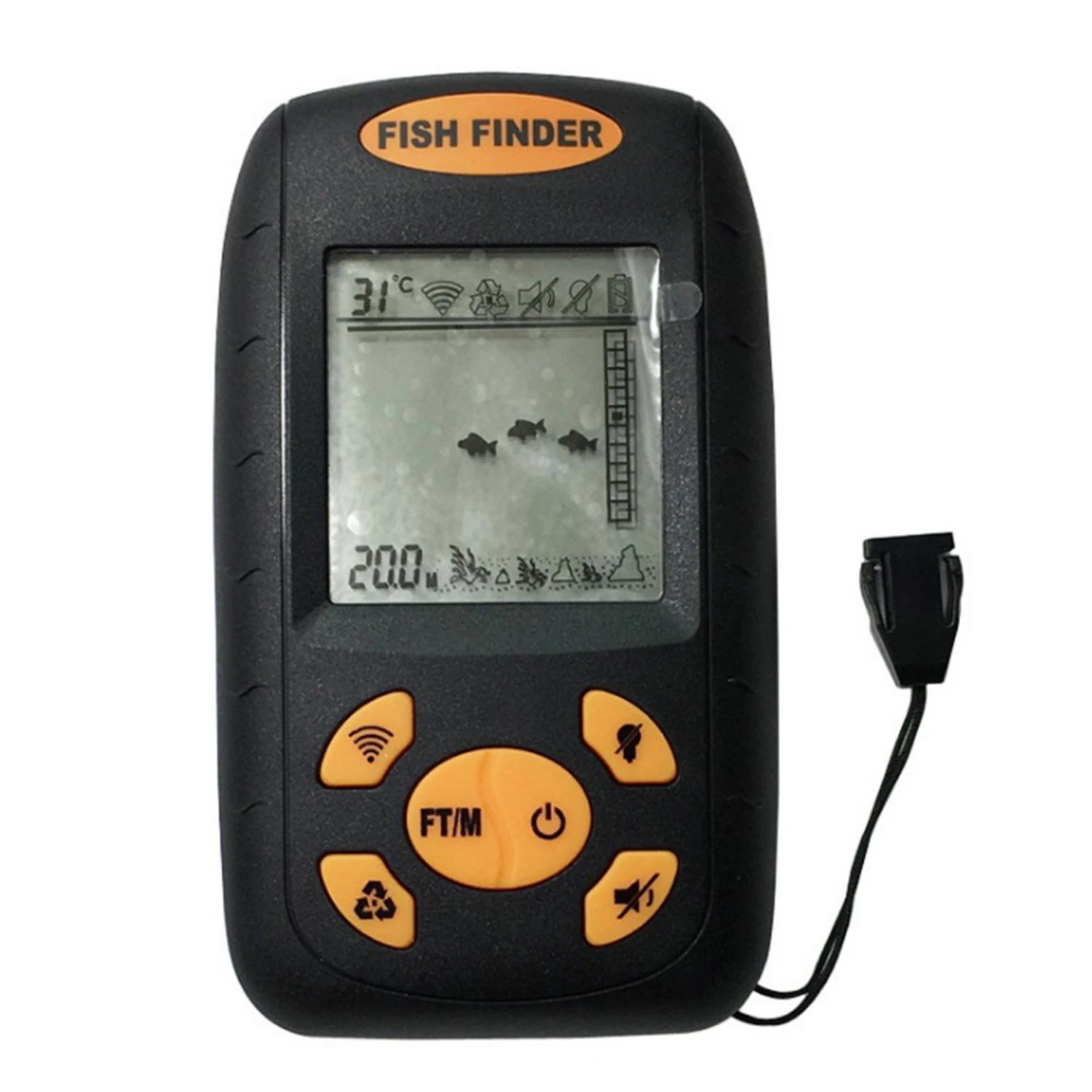 Handheld Portable Fish Finder Fish Depth Finder - Fishing Must-Have