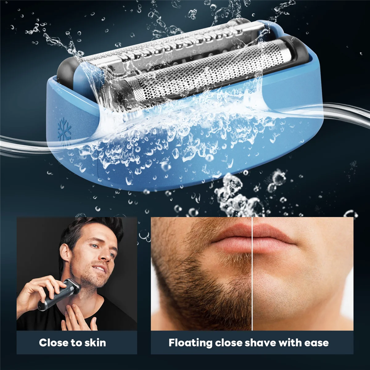 ร้อนเปลี่ยนเครื่องโกนหนวดฟอยล์และหัวตัดสําหรับ Braun 40B เครื่องโกนหนวด CT2S CT2CC CT3CC CT4S CT4CC CT5CC CT6CC หัวใบมีด