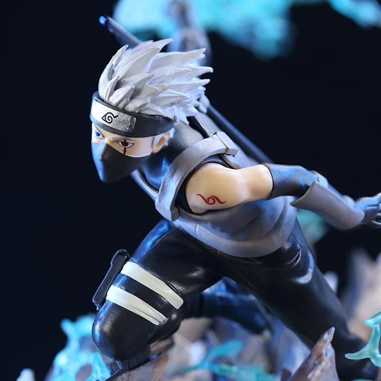 Naruto Big Figure 27cm UA ANBU Raisetsu Chidori Kakashi Figura New Arrival Anime Ornaments Collection Model Toy GIfts