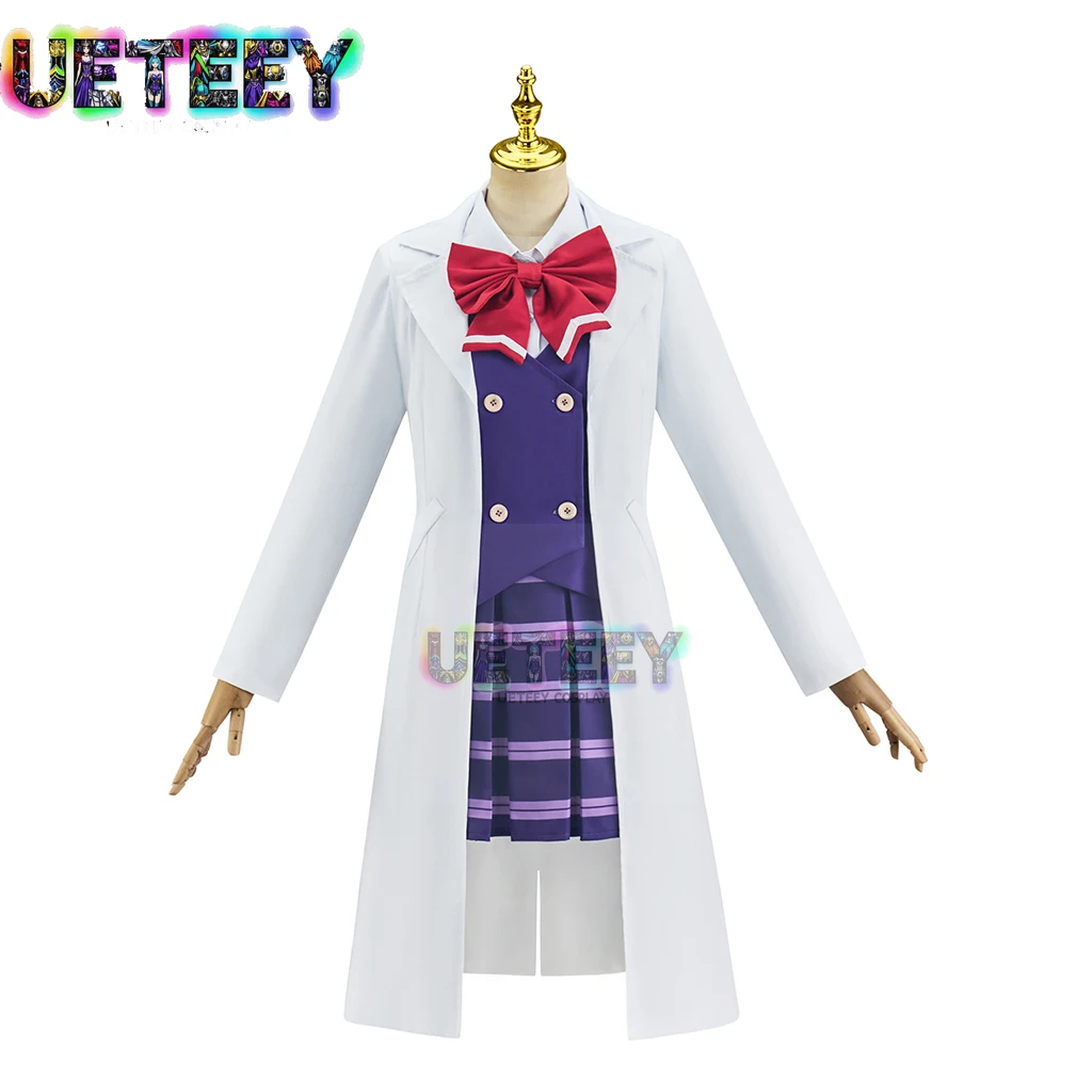 

UETEEY COS Ace Attorney 4 Akane Косплей Костюм Хэллоуин Костюм Нестандартного Размера