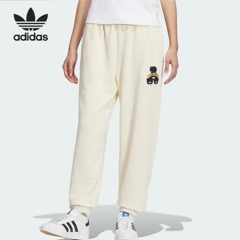 Adidas Thin Summer Fabric High Rise Waist Cuffed Jogger Slant Pockets Travel TrousersJX7067