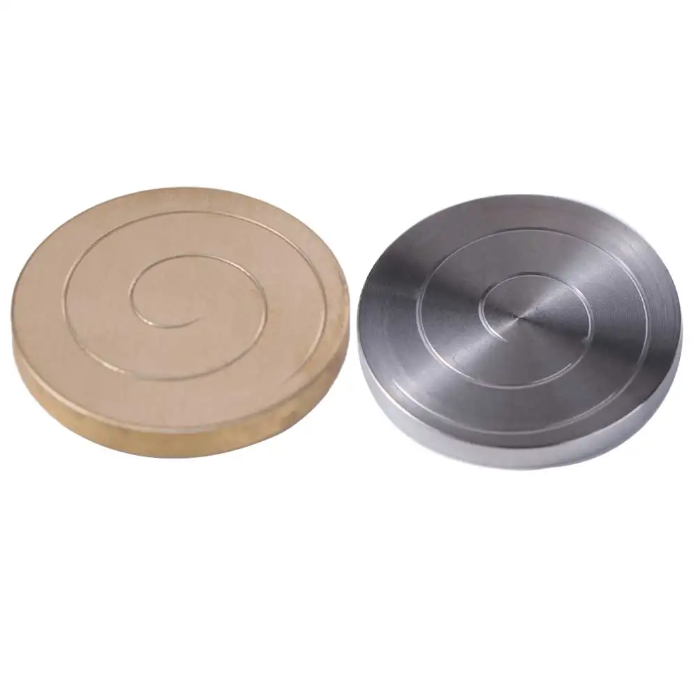Okrągłe Fidget Spinner Zabawki Ciche Łożysko Łagodzą Zmęczenie Biurkowy Spinner Zabawki Stal Nierdzewna Metalowy Żyroskop Palcowy Dla Dorosłych