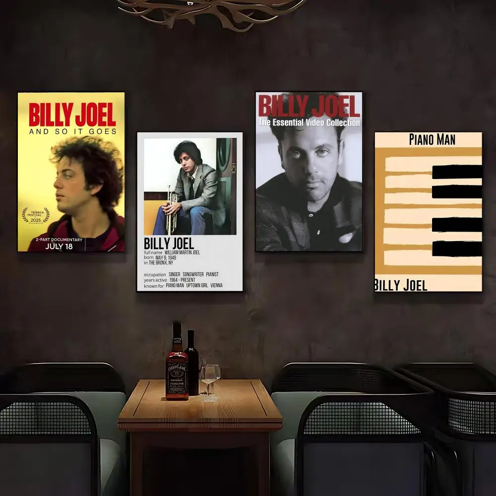 singer Billy Joel Poster Posters Anime Room Decor Decoration Movie Backpack Wall Interior Music Wall Art