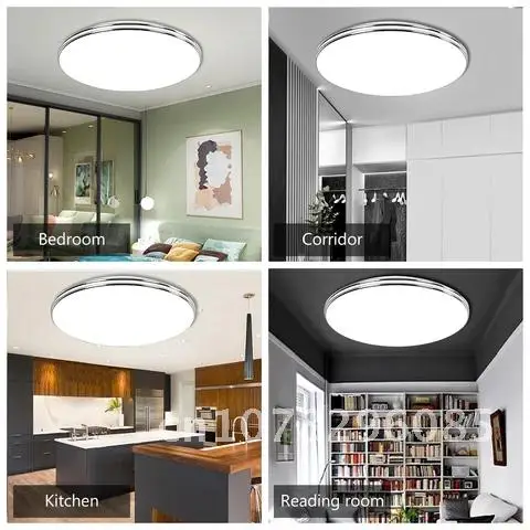 Moderno dimmable luzes de teto LED, luminária, superfície montada, lâmpadas de sala de estar, 220V, 12W, 18W, 24W, 36W, 72W