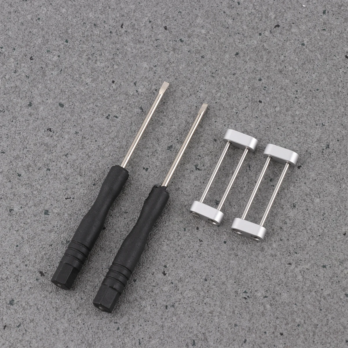 

1Set Watch Strap Lugs Connector Stainless Steel Adapter Set Screwdriver Durable Fit Core Silver
