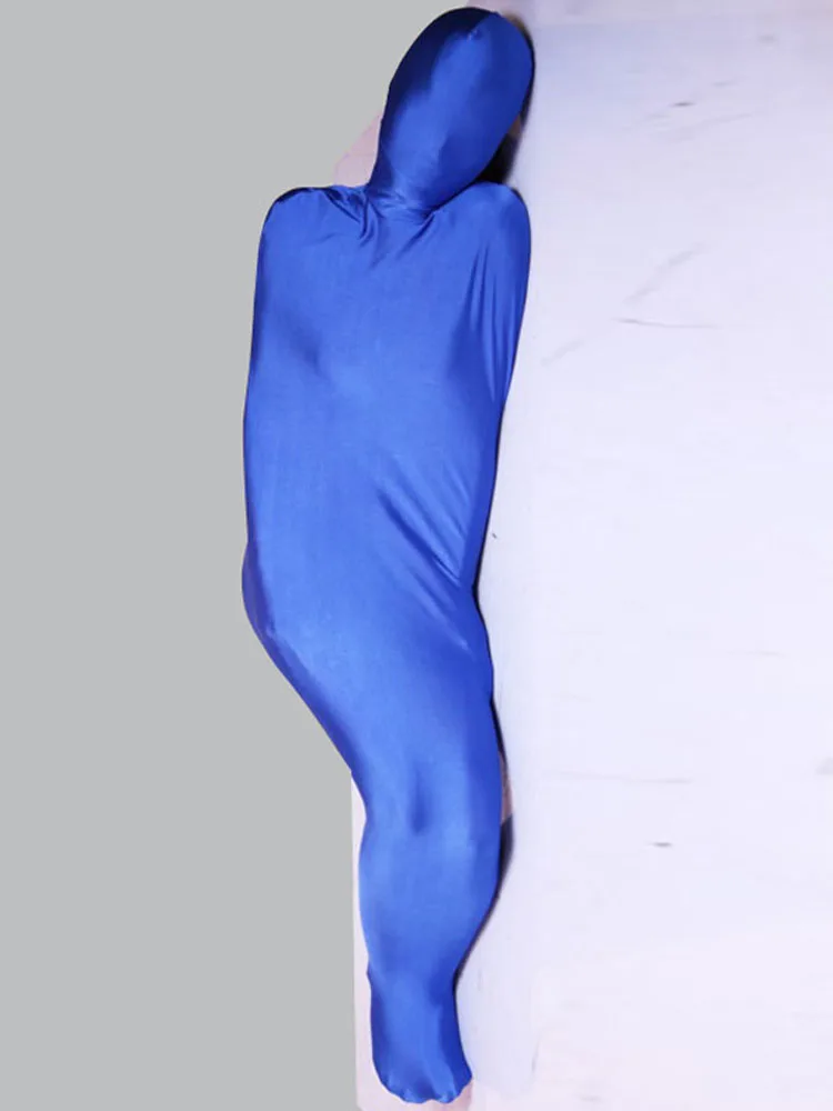 Hot Sexy Shiny Spandex Bondage Catsuit Cosplay Mummy Sleeping Bag Bodystocking Tights Full Coat Zentai Bodysuit Jumpsuit Leotard