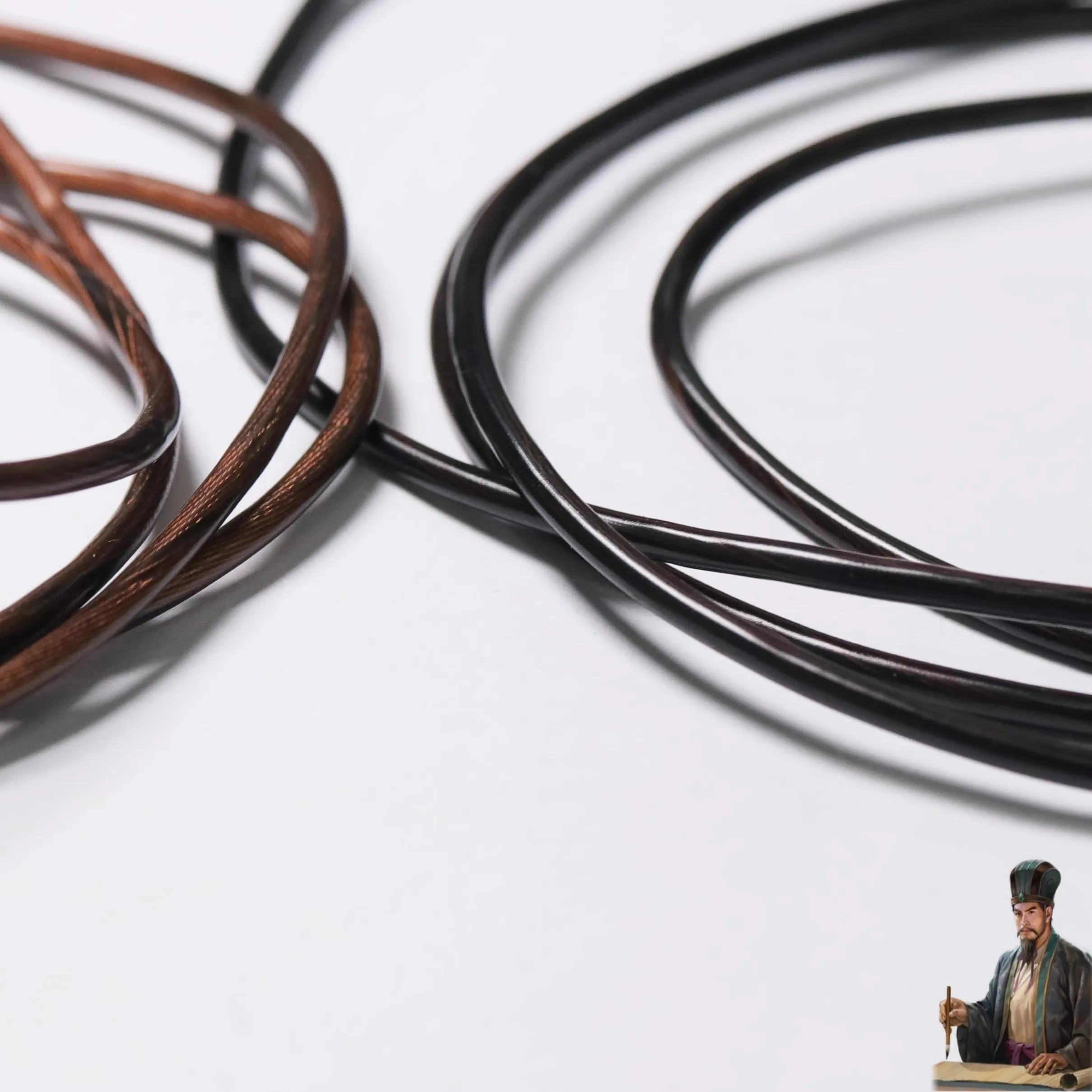 Coaxial shielded high-purity single crystal copper earphone upgrade cable