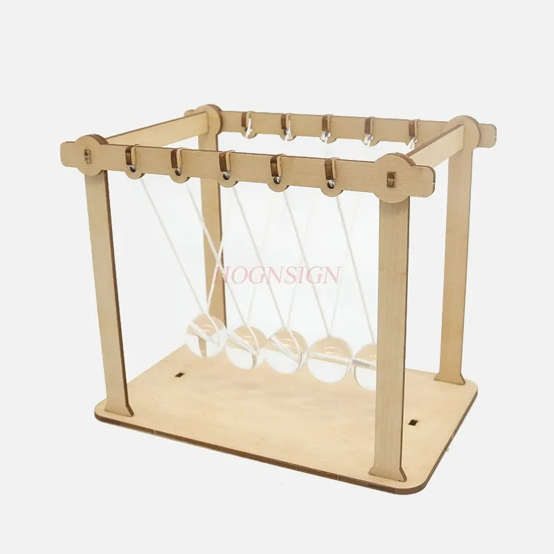 

Newton pendulum diy material package primary school students science and technology small production science experiment five