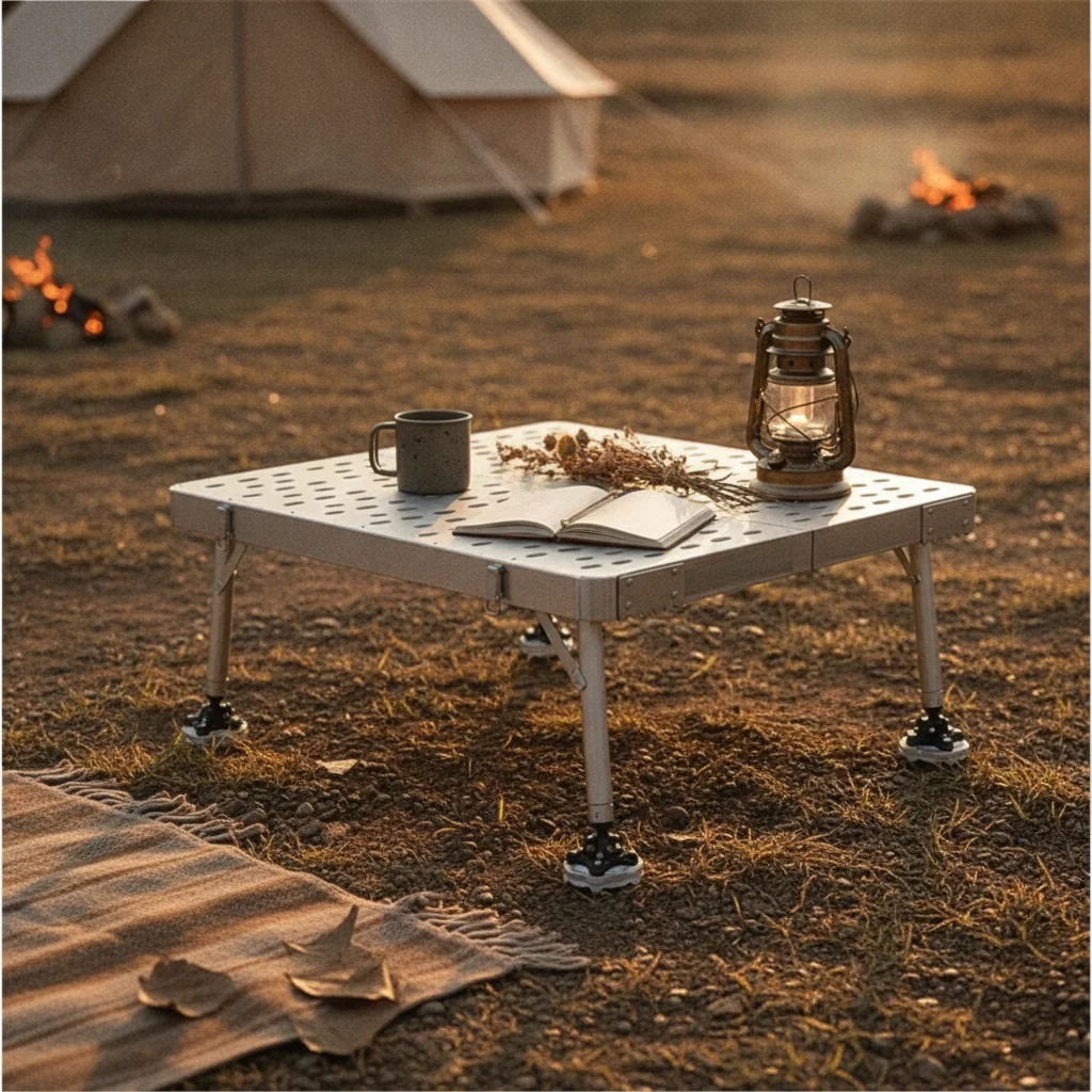 Fishing Platform with Adjustable Legs Stable Folding Fishing Platform Lightweight Space-Saving for Anglers, Rocky Banks