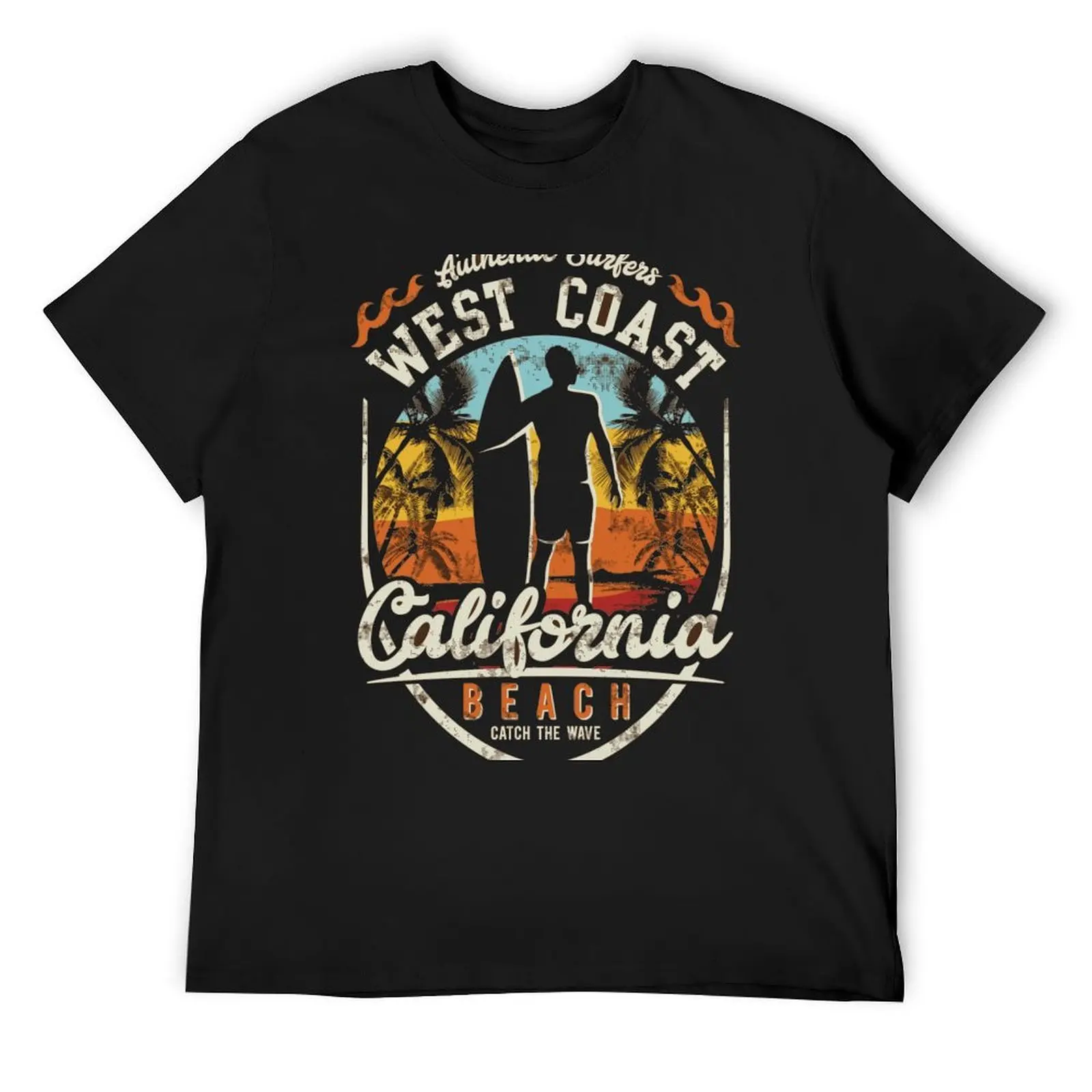 

Surfing themes west coast beach California beach T-Shirt T-Shirt vintage luxury designer Man t-shirt mens white t shirts