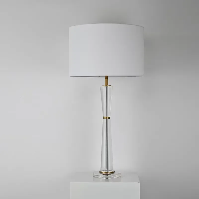Modern Handmade Metal Crystal Desk Lamp Unique Style High Quality Reading Light for Bedside Table Home Office Decor Study