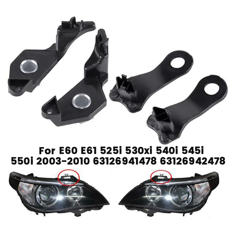 1 زوج الجبهة العلوي قوس إصلاح أطقم لسيارات BMW E60 E61 525I 530Xi 540I 545I 550I 2003-2010 63126941478 63126942478 أجزاء #4