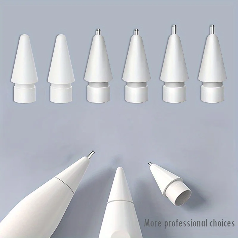 6pcs Precision Pencil Tips Set for Apple Pencil (1st/2nd Gen) - Durable & Wear-Resistant, Ideal for Drawing, Note Taking Design