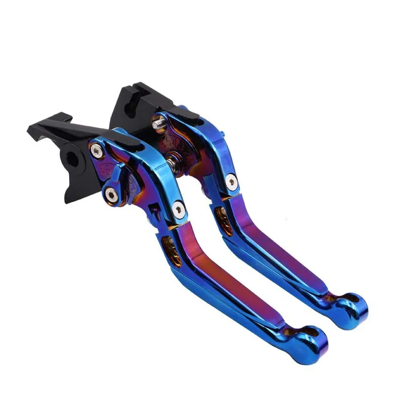 

Burnt titanium titanium plated aluminum motorcycle racing car folding extendable brake clutch handle rod