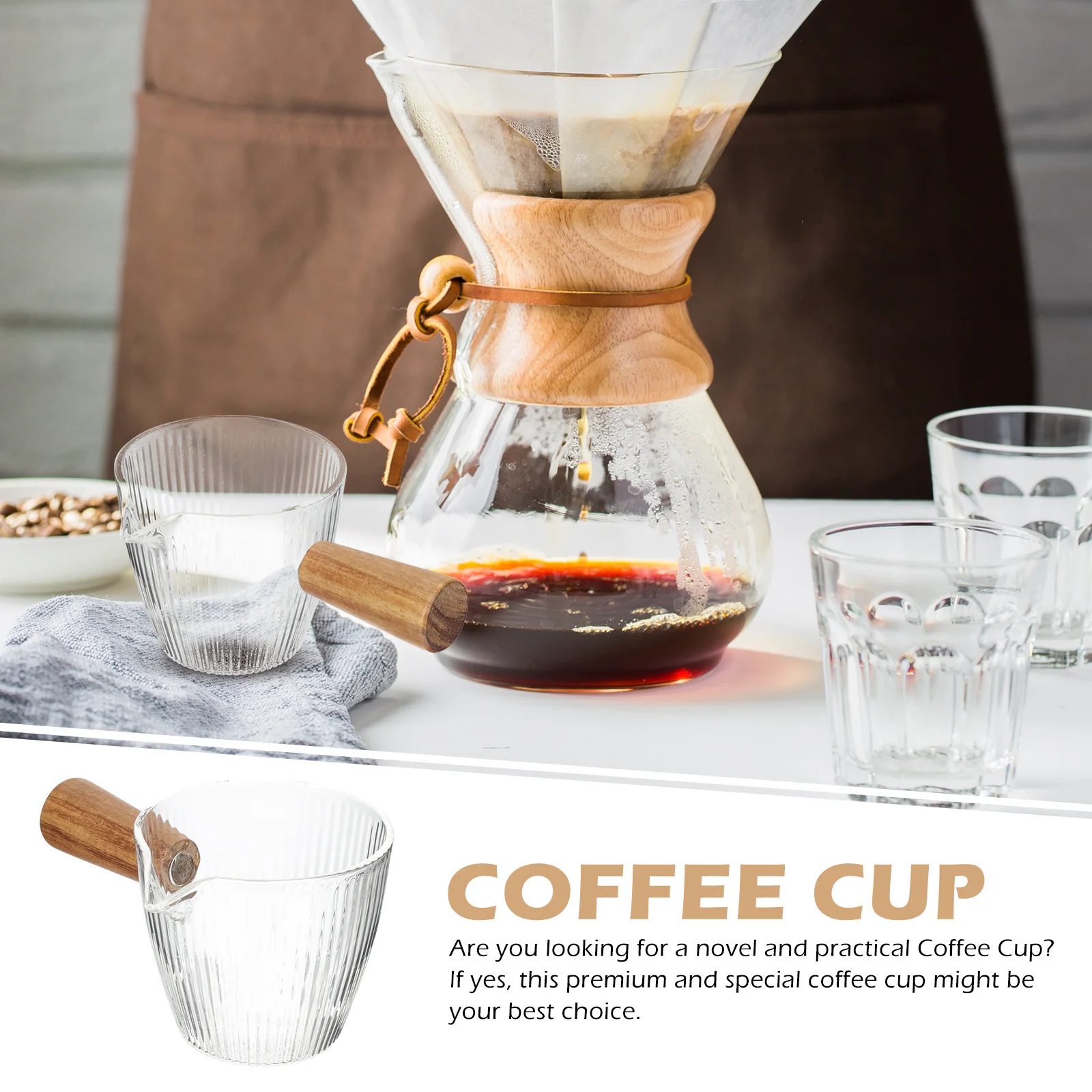 

Household Milk Pitcher Unique Shape Design Safe Strong Glass Texture Great for Gifting and Everyday Use